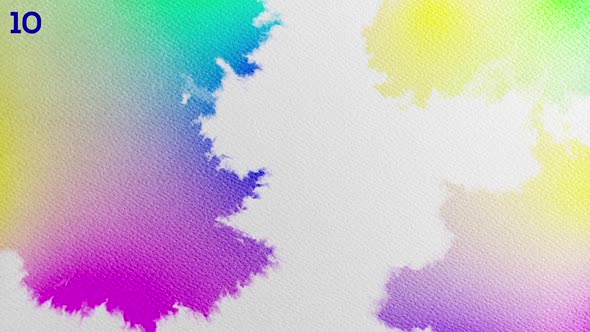 12 Rainbow Gradient Ink Watercolor Backgrounds
