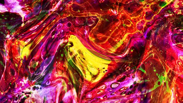 Abstract Background Water Paint Marble Liquid Animation