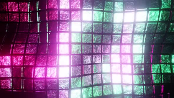 Bright Colored Wave Cubes Background HD