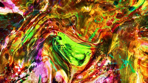 Abstract Background Water Paint Marble Liquid Animation