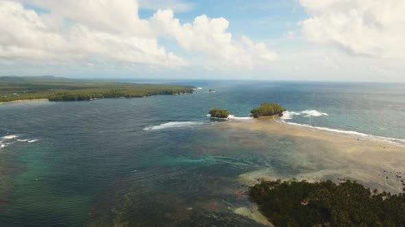 Coast of Tropical Island.