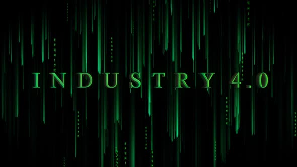 Digital Cyber Background Industry 4.0