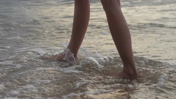 Walking On Beach