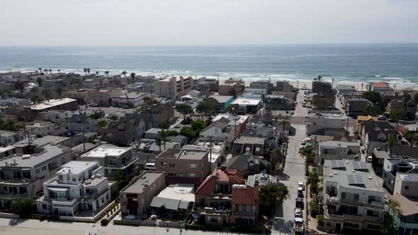 Aerial View of Mission Bay and Beaches in San Diego California