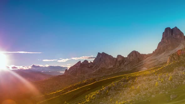 Evening in the Dolomites