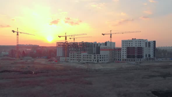 Sunset Apartment Buildings Construction