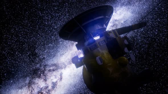 Satellite Cassini Is Approaching Saturn alt