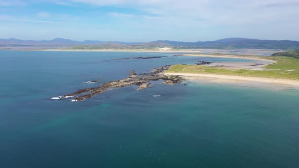 Aerial View of the Reef By Carrickfad at Narin Beach By Portnoo County Donegal, Ireland