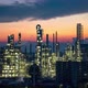 The petrochemical plant at night - VideoHive Item for Sale