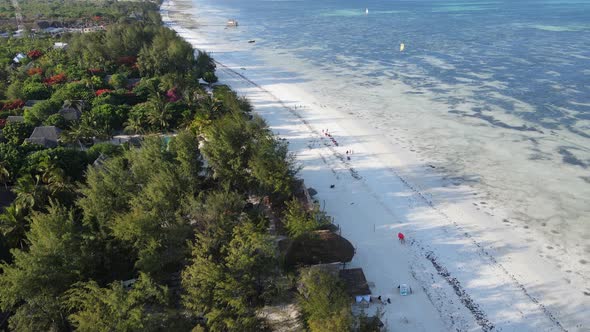 Ocean Near the Coast of Zanzibar Tanzania