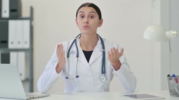 Female Doctor Talking with Patient on Video Chat 