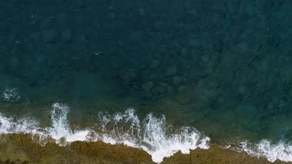 Atlantic Ocean Shore Cliffs of Playa de Los Morteros, Tenerife, Spain