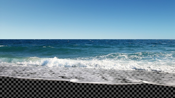 Beach Waves with Transparent Land - V2 alt