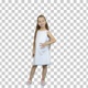 Adorable little girl smiling at camera and posing, Alpha Channel - VideoHive Item for Sale