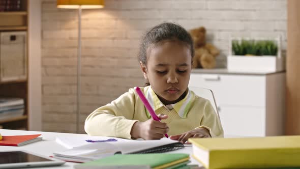 Girl Learning to Draw alt