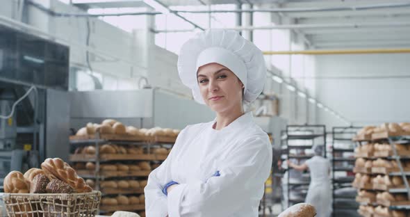 In Front of the Camera Charismatic Baker Woman in