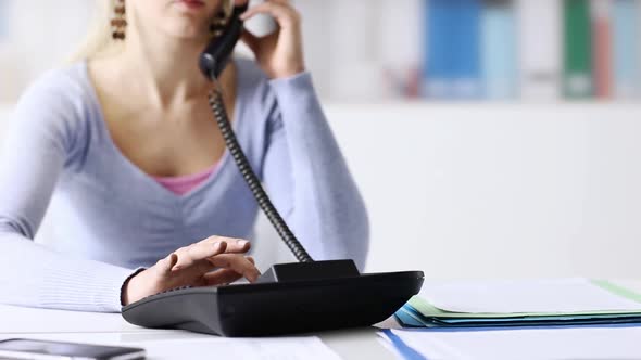 Woman making a phone call