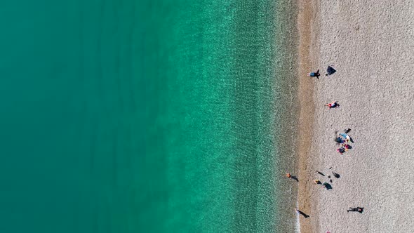 Central Beach Aerial View Turkey Antalya 4 K