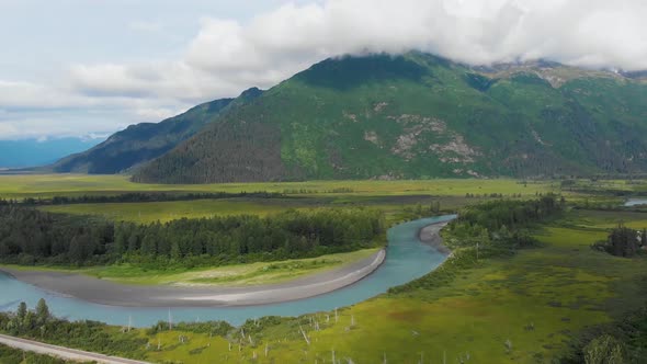 4K Video of Alaska Mountains in Summer