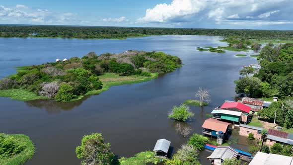 Stunning landscape of Amazon Forest at Amazonas State Brazil.