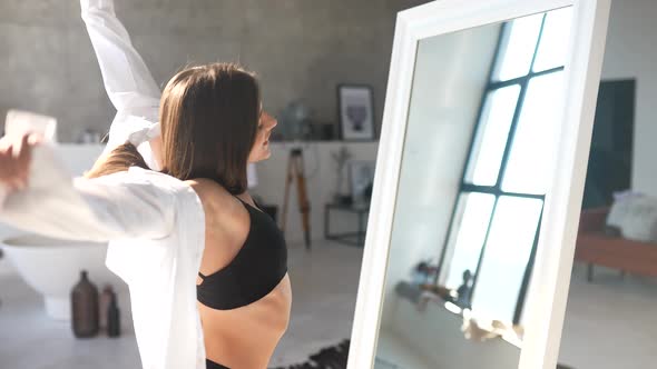 Woman In Bathroom