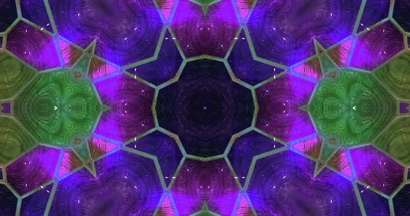 Abstract kaleidoscope animation