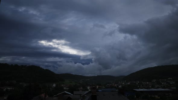 Dramatic Rainy Sky