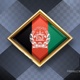Afghanistan Flag Rotating Badge 4K Looping with Transparent Background - VideoHive Item for Sale
