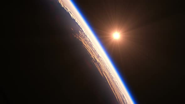 Sunrise Over A Big Hurricane alt