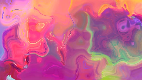 Abstract colorful trendy liquid wave paint background