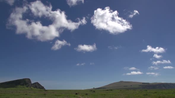 Time lapse from clouds above the Easter Island