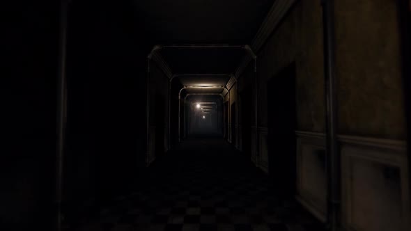 Dark Hotel Long Corridor