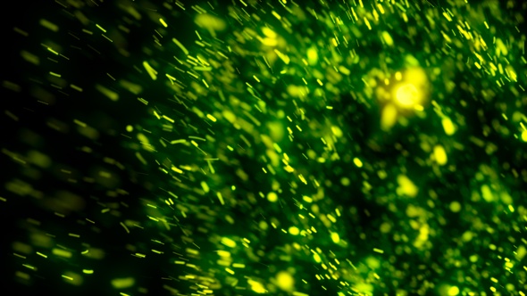 Green Particles Explosion V4