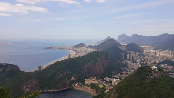 Sugarloaf Mountain and Skyline of Rio De Janeiro Brazil