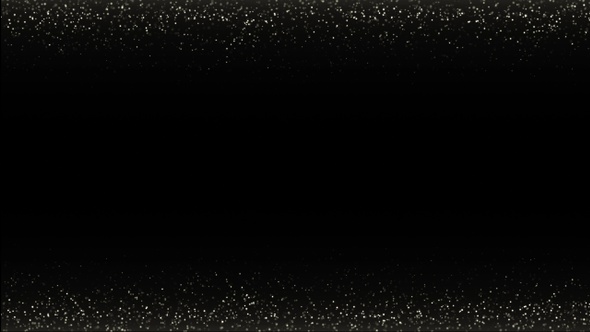 Gold Particles On Black Background 4K