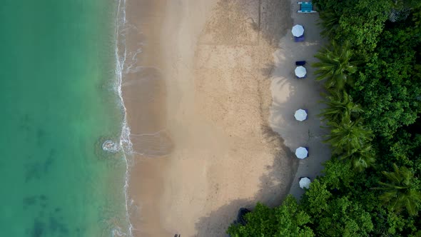 Ko Lanta Krabi Thailand Tropical White Beach at Koh Lanta Thailand Tropical Island Topside View of