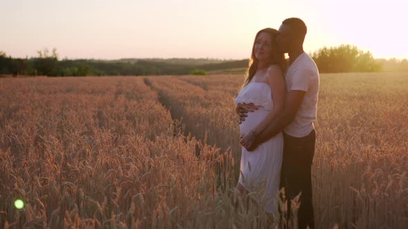 Interracial Couple Expecting a Baby