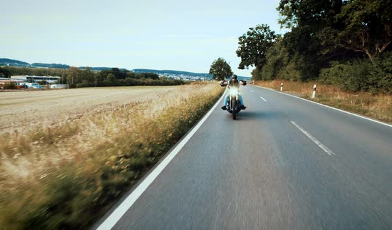 Man on a Motorbike