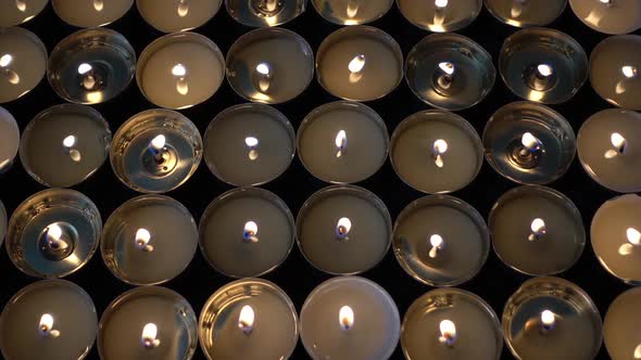 Candles on a Black Background 72