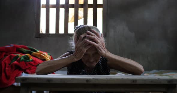 Elderly Woman Depressed