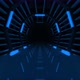 Loop Tunnel With Blue Lights - VideoHive Item for Sale