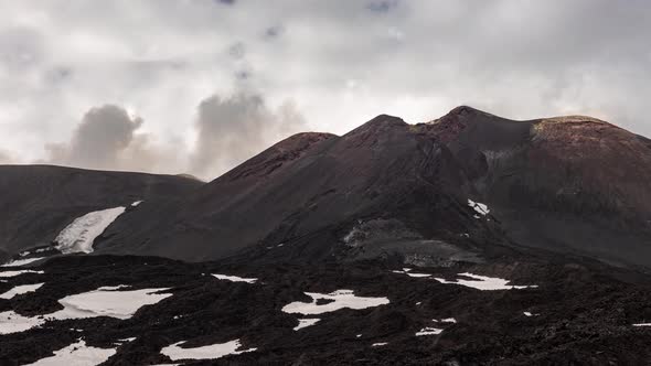 4K Timelapse Sicily, Etna Volcano 02