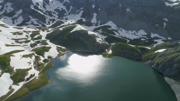 Kapetanovo Lake in Montenegro Sring Time