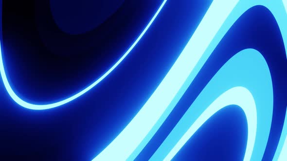 Blue Wavy Stripes Vj Loop Background HD