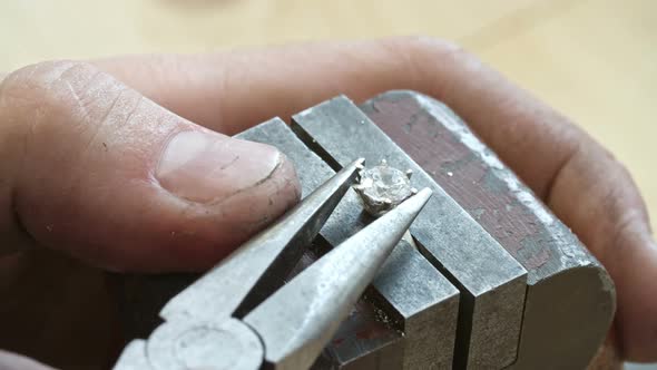 Inserting Gemstone into Ring Head