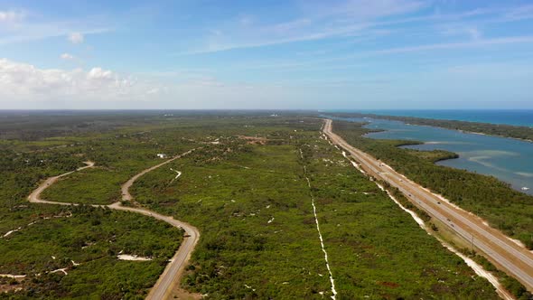 Jonathan Dickinson State Park Jupiter Fl Usa Shot With Aerial Drone