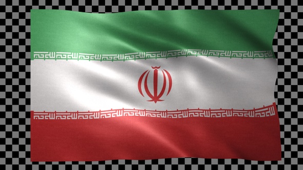 Iran waving flag looped alt