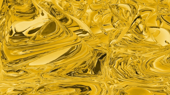 Golden Organic Liquid Background