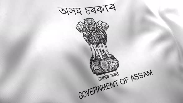 Assam Flag (India) - 4K