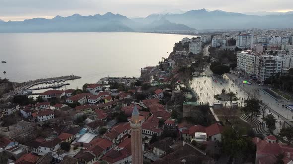 antalya view from the drone